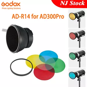 Kit supporto nido d'ape filtro colore riflettore flash US Godox AD-R14 per AD300Pro - Foto 1 di 10