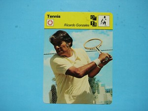 1977 1977/79 SPORTSCASTER TENNIS PHOTO RICARDO PANCHO GONZALES NICE!!