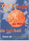 1998 FRANCE 98 LENS WORLD CUP 4 Indoor Stamps Block Card