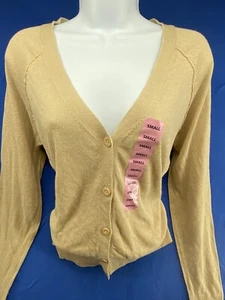 Gap Linen Blend Cardigan Sweater Women’s Small Beige Long Sleeve Lightweight - Picture 1 of 16