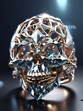 Digital Image Picture Photo Wallpaper Background, The Diamond Skull 