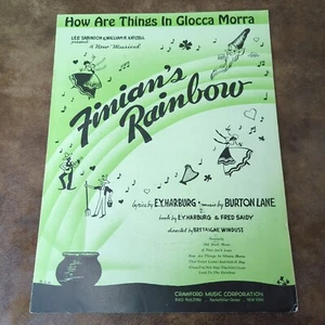 How Are Things In Glocca Morra (Vintage Sheet Music 1946) Finnian's Rainbow - Picture 1 of 3