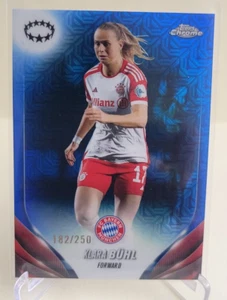 2023-24 TOPPS CHROME WOMENS UEFA KLARA BUHL #85 BLUE SER# 182/250 - Picture 1 of 2