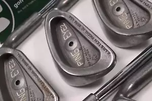 Ping Eye 2 + Irons / 3-PW / Black Dot / Stiff Flex Ping JZ Red Shafts - Picture 1 of 7