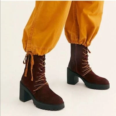 BOTAS DE COMBATE FREE PEOPLE DYLAN MUJER CON CORDONES EU39 US9 Foto 1 de 4