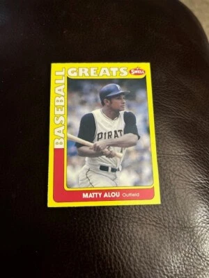 1991 Swell Baseball Greats #2 Matty Alou Pirates Baseball - Image 1 of 2