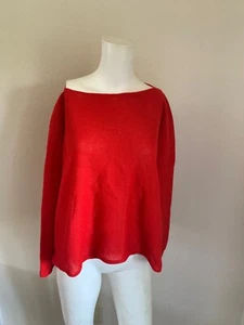 Neu mit Etikett Daniela Gregis Leinenpullover M 1195 $ makellos - Bild 1 von 3