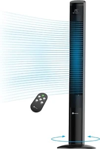 47" Oscillating DC Tower Fan with Air Purifier & ECO mode, 12 Cooling Fan Speeds - Picture 1 of 10