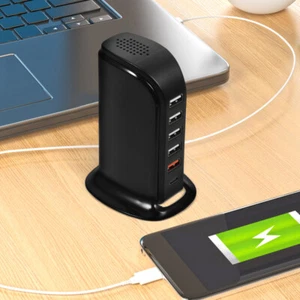 USB Ladegerät Ladestation Mehrfach USB-A USB-C Handy Netzteil Charging Station - Bild 1 von 19