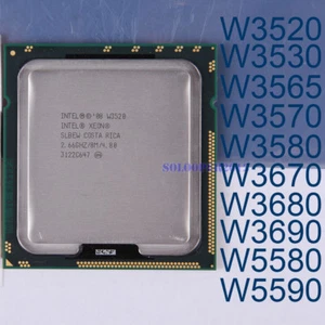 Intel Xeon W3530 W3565 W3580 W3670 W3680 W3690 W5580 W5590 LGA 1366 Processor - Picture 1 of 11