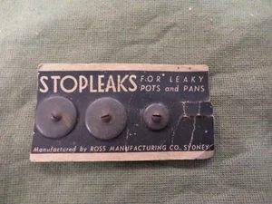 #D331. CARDED AUSTRALIAN STOPLEAKS FOR LEAKY POTS & PANS - Picture 1 of 2