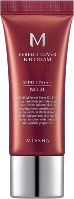 Missha M Perfect Cover Bb Cream SPF42 No. 21 / Light Beige, 20 Ml