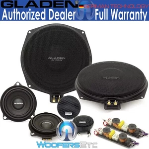 GLADEN ONE 201 BMW EXTREME 8" 4" 150W RMS 3WAY COMPONENT SPEAKERS FOR SELECT BMW - Picture 1 of 11