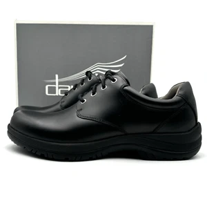 Dansko Walker Smooth Oxford Shoes Leather Men's Size EU 45 US 11.5-12 Black - Picture 1 of 10