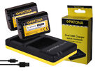2 x Akku Patona + Dual-Ladegerät für Sony Alpha 6000, 6100, 6300, 6400 - NP-FW50