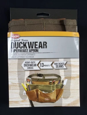 Bucket Boss Duckwear Canvas SuperWaist Apron w/ 13 Pockets Fits up to 52" Waist - Image 1 of 4