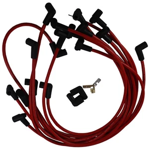 Set Red Spark Plug Wires Big Block Ultra 40 JDMSPEED For Chevy BBC 454 502 HEI - Picture 1 of 9