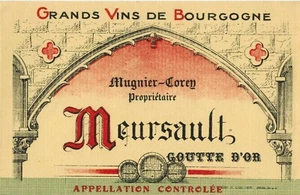 Weinetikett Burgund-Meursault-Goutte D'or-Mugnier-Coren-Wine-R.521 - Bild 1 von 1