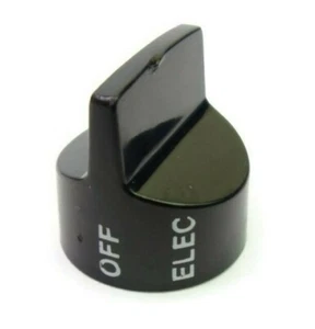 NEW GAS-OFF-ELEC RV Control Knob 200242304P ~ 1/4" Half Moon "D" Shaft - Picture 1 of 10