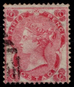 1862 3d Bright Carmine-Rose SG 76 Pl 2 LF Clear Profile VFU Cat. £350.00 - Picture 1 of 1