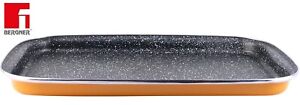 Bergner Hard Bandeja de Horno en Acero de Carbono, 40 cm, Naranja Inducción