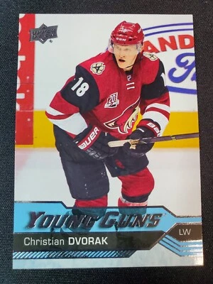CHRISTIAN DVORAK 2016-17 UPPER DECK SERIES 1 YOUNG GUNS ROOKIE CARD RC #235 - Image 1 of 2