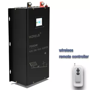 7000W Pure Sine Wave Inverter 36V to 120V 240V Split Phase Solar Home Car Remote - Picture 1 of 9