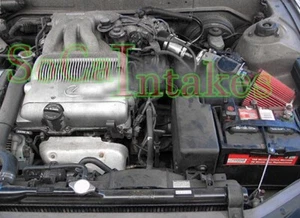 Black Red Air Intake Kit & Filter Set For 1992-1993 Lexus ES300 3.0L V6 - Picture 1 of 1
