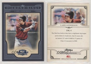 2008 Donruss Threads Diamond Kings Blue Framed /50 Lars Anderson #DK-4