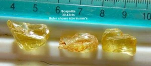 SCAPOLITE, 30.42cts, STUNNING DEEP GOLD COLOR, FACET, *NATURAL*, FREE SHIPPING - Picture 1 of 4