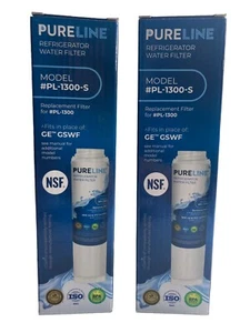 Repuesto Filtro Refrigerador Pureline PL-1300 GE GSWF Sellado 2 Pack Lote Nuevo - Imagen 1 de 2