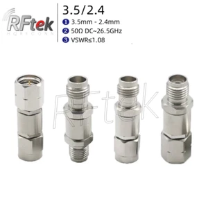 Precision 3.5mm To 2.4mm Male Female 26GHz RF Microwave test adapter connector - Picture 1 of 17