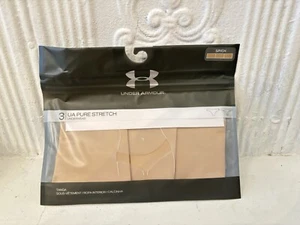 Taglia S Under Armour Donna UA Puro Elasticizzato Perizoma Intimo 3 Pk Marrone - Foto 1 di 2