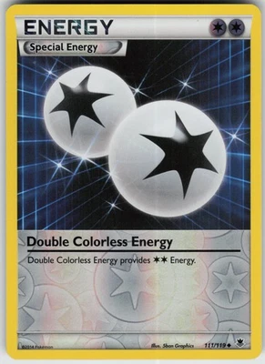 Double Colorless Energy 111/119 Uncommon NM Reverse Holo - XY - Phantom Forces - Image 1 of 2