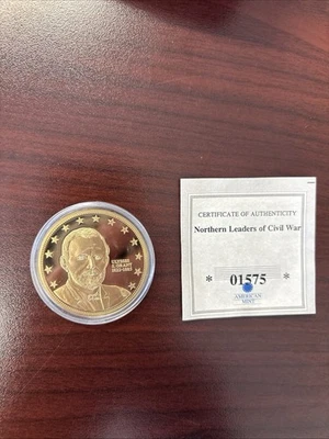 Ulysses Grant  Northern Leaders of Civil War Proof Commemorative American Mint - Image 1 of 4