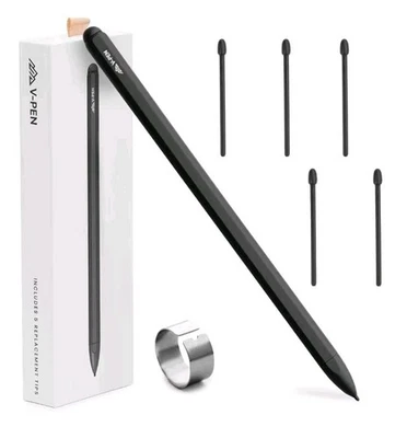 V-Pen Stylus with Digital Eraser, Black EMR for  reMarkable 2, MS Surface Pro, + - Image 1 of 4