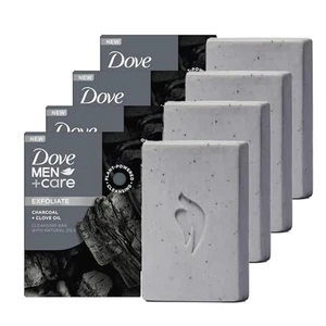 Dove Men Care Charcoal Clove Oil Cleansing Bar 4 Ounce Pack of 4 - Picture 1 of 6