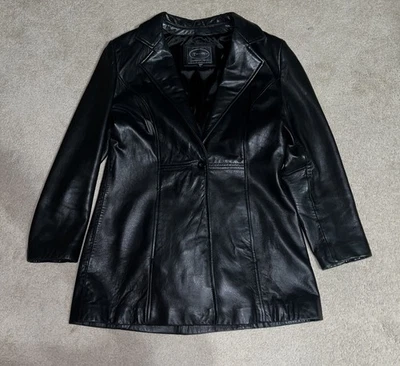 Tannery West Women’s Large Jacket Single Button Black - Image 1 of 4