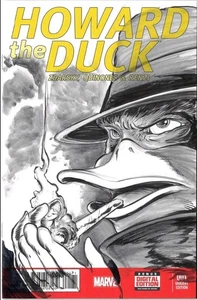 Howard the Duck 1 (2015) Marvel Sketch Cover Variante Comic mit Original Castr Art - Bild 1 von 6
