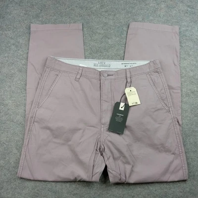 Levis Chino Pants Men 33x32 XX Lightweight Mauve Authentic Relax Straight Dress - Image 1 of 4