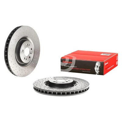 For Mercedes-Benz ML63 AMG 07-11 Brake Rotor UV Coated Series Drilled Vented — 第 1/4 张图片