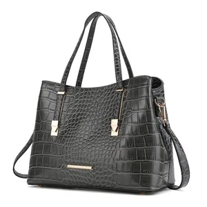 MKF Collection Tote Bag for Women Crocodile Embossed Vegan Leather Fashion De... - Picture 1 of 7