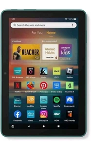 Amazon Fire HD 8 tablet 8" HD Display 3GB 32GB Emerald With Ads 2024 - Picture 1 of 6