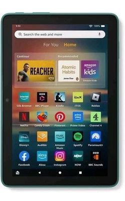 Amazon Fire HD 8 tablet 8" HD Display 3GB 32GB Emerald With Ads 2024 - Image 1 of 4