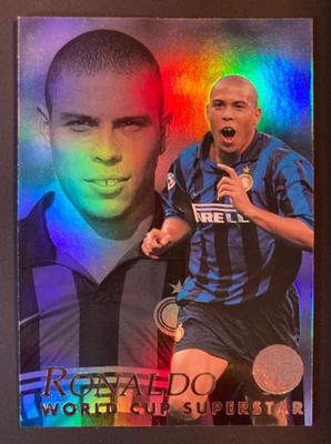 1998-99 Merlin Serie A World Cup Superstar # B3 Ronaldo Inter Milan Silver foil - Image 1 of 2