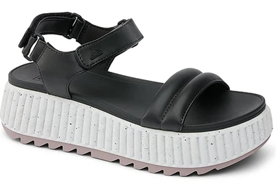REEF Women's Vista Higher Raya **CHOOSE SIZE** Platform Sandals BLACK/WHITE - Изображение 1 из 4
