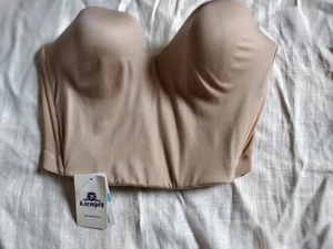 b.temp'd 34C BEIGE BUSTIER MIT BÜGEL UNTERER RÜCKEN SCHULTERFREI NEU MIT ETIKETT - Bild 1 von 12