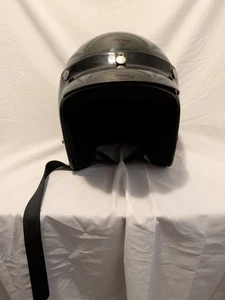 Pure Polaris Gloss Black Helmet-Open Face with Visor-Size M - Picture 1 of 6