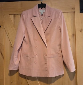 JG Hook Damen Größe 8 Zweireihiger Gefütterter Blazer Rosa - Bild 1 von 11