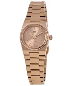 New Tissot PRX Quartz 25mm Pink Diamond Dial Women's Watch T137.010.33.506.00 - Picture 1 of 4